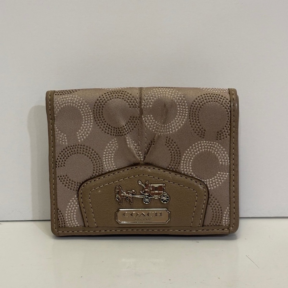Like new Coach Signature Compact Wallet